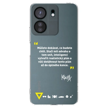 Picasee silikonový průhledný obal pro Xiaomi Redmi 13C 4G - Kazma - MŮŽETE DOKÁZAT, CO BUDETE CHTÍT