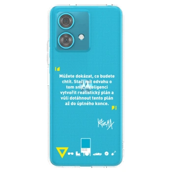 Picasee silikonový průhledný obal pro Motorola Edge 40 Neo - Kazma - MŮŽETE DOKÁZAT, CO BUDETE CHTÍT