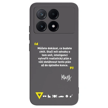 Picasee silikonový černý obal pro Xiaomi Poco X6 Pro - Kazma - MŮŽETE DOKÁZAT, CO BUDETE CHTÍT