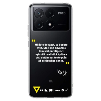 Picasee silikonový průhledný obal pro Xiaomi Poco X6 Pro - Kazma - MŮŽETE DOKÁZAT, CO BUDETE CHTÍT