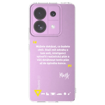 Picasee silikonový průhledný obal pro Xiaomi Redmi Note 13 Pro 5G - Kazma - MŮŽETE DOKÁZAT, CO BUDETE CHTÍT