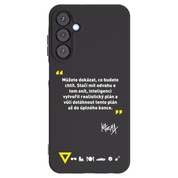 Picasee silikonový černý obal pro Samsung Galaxy A25 A256B 5G - Kazma - MŮŽETE DOKÁZAT, CO BUDETE CHTÍT