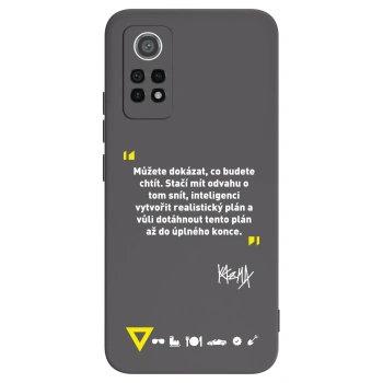 Picasee silikonový černý obal pro Xiaomi Redmi Note 12 Pro 4G - Kazma - MŮŽETE DOKÁZAT, CO BUDETE CHTÍT