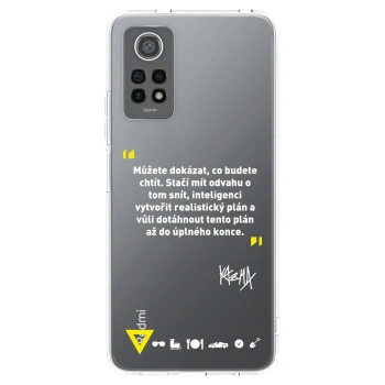 Picasee silikonový průhledný obal pro Xiaomi Redmi Note 12 Pro 4G - Kazma - MŮŽETE DOKÁZAT, CO BUDETE CHTÍT