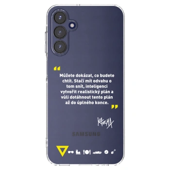Picasee silikonový průhledný obal pro Samsung Galaxy A15 A155F 4G - Kazma - MŮŽETE DOKÁZAT, CO BUDETE CHTÍT