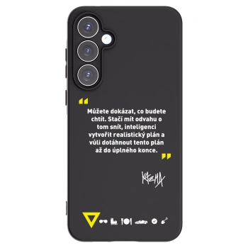 Picasee silikonový černý obal pro Samsung Galaxy A55 5G A556B - Kazma - MŮŽETE DOKÁZAT, CO BUDETE CHTÍT