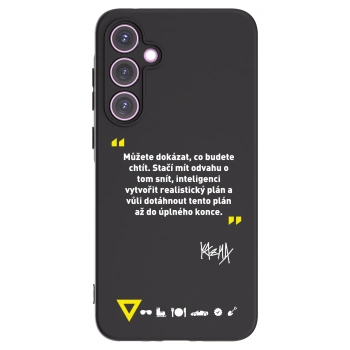 Picasee silikonový černý obal pro Samsung Galaxy A35 5G A356B - Kazma - MŮŽETE DOKÁZAT, CO BUDETE CHTÍT