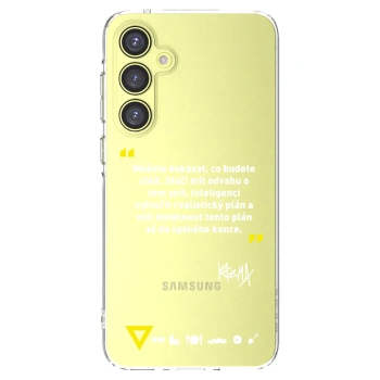 Picasee silikonový průhledný obal pro Samsung Galaxy A35 5G A356B - Kazma - MŮŽETE DOKÁZAT, CO BUDETE CHTÍT
