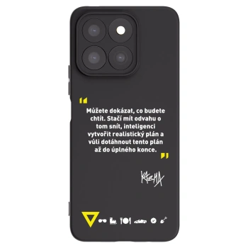 Picasee silikonový černý obal pro Honor X8b - Kazma - MŮŽETE DOKÁZAT, CO BUDETE CHTÍT