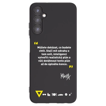 Picasee silikonový černý obal pro Samsung Galaxy A05s A057G - Kazma - MŮŽETE DOKÁZAT, CO BUDETE CHTÍT