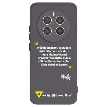 Picasee silikonový černý obal pro Realme 12 Pro 5G - Kazma - MŮŽETE DOKÁZAT, CO BUDETE CHTÍT