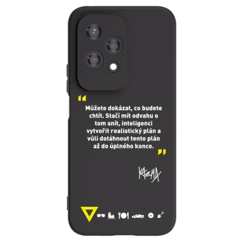 Picasee silikonový černý obal pro Honor 200 Lite - Kazma - MŮŽETE DOKÁZAT, CO BUDETE CHTÍT