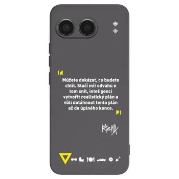 Picasee silikonový černý obal pro OnePlus Nord 4 - Kazma - MŮŽETE DOKÁZAT, CO BUDETE CHTÍT