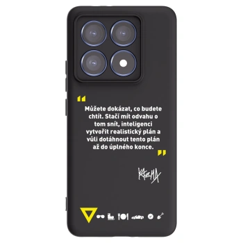 Picasee silikonový černý obal pro Xiaomi 14T Pro - Kazma - MŮŽETE DOKÁZAT, CO BUDETE CHTÍT
