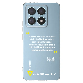 Picasee silikonový průhledný obal pro Xiaomi 14T Pro - Kazma - MŮŽETE DOKÁZAT, CO BUDETE CHTÍT