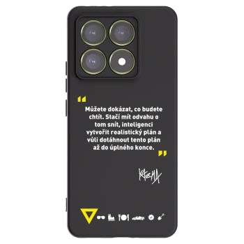 Picasee silikonový černý obal pro Xiaomi 14T - Kazma - MŮŽETE DOKÁZAT, CO BUDETE CHTÍT