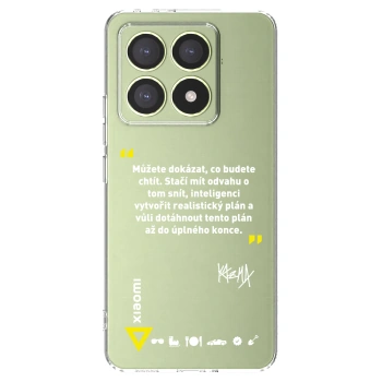 Picasee silikonový průhledný obal pro Xiaomi 14T - Kazma - MŮŽETE DOKÁZAT, CO BUDETE CHTÍT