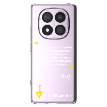 Picasee silikonový průhledný obal pro Xiaomi Redmi Note 14 Pro 5G - Kazma - MŮŽETE DOKÁZAT, CO BUDETE CHTÍT