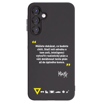 Picasee silikonový černý obal pro Samsung Galaxy A16 5G - Kazma - MŮŽETE DOKÁZAT, CO BUDETE CHTÍT