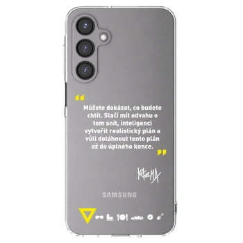 Picasee silikonový průhledný obal pro Samsung Galaxy A16 5G - Kazma - MŮŽETE DOKÁZAT, CO BUDETE CHTÍT