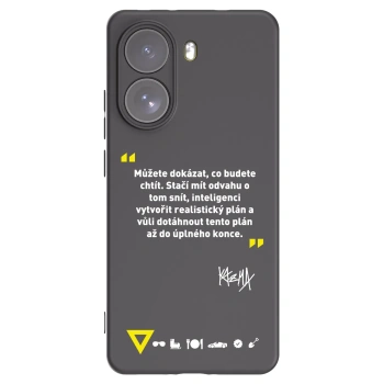 Picasee silikonový černý obal pro Xiaomi Poco X7 - Kazma - MŮŽETE DOKÁZAT, CO BUDETE CHTÍT