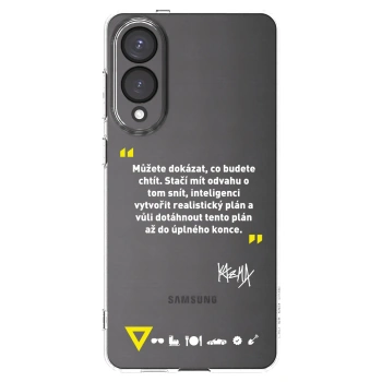 Picasee silikonový průhledný obal pro Samsung Galaxy S25 Edge 5G - Kazma - MŮŽETE DOKÁZAT, CO BUDETE CHTÍT
