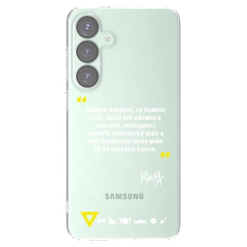Picasee silikonový průhledný obal pro Samsung Galaxy S25+ 5G - Kazma - MŮŽETE DOKÁZAT, CO BUDETE CHTÍT