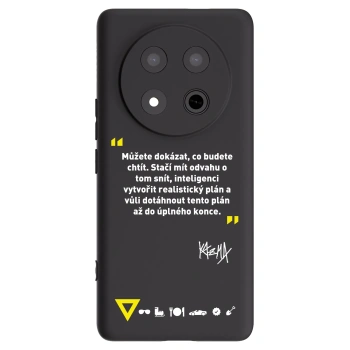 Picasee silikonový černý obal pro Honor Magic7 Lite 5G - Kazma - MŮŽETE DOKÁZAT, CO BUDETE CHTÍT