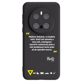 Picasee silikonový černý obal pro Honor Magic7 Pro 5G - Kazma - MŮŽETE DOKÁZAT, CO BUDETE CHTÍT