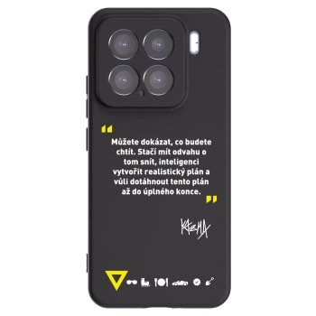 Picasee silikonový černý obal pro Xiaomi 15 - Kazma - MŮŽETE DOKÁZAT, CO BUDETE CHTÍT