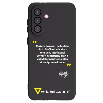 Picasee silikonový černý obal pro Samsung Galaxy A56 5G A566B - Kazma - MŮŽETE DOKÁZAT, CO BUDETE CHTÍT