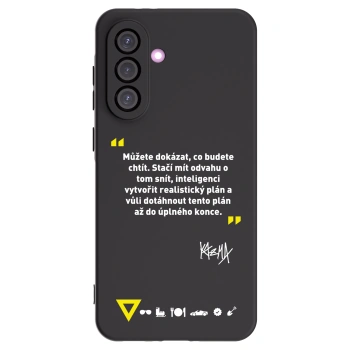 Picasee silikonový černý obal pro Samsung Galaxy A36 5G - Kazma - MŮŽETE DOKÁZAT, CO BUDETE CHTÍT
