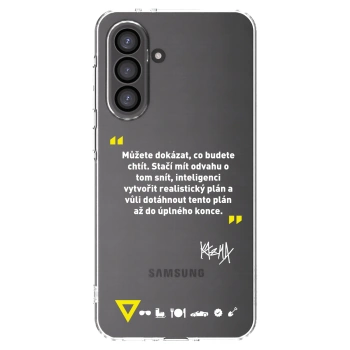 Picasee silikonový průhledný obal pro Samsung Galaxy A36 5G - Kazma - MŮŽETE DOKÁZAT, CO BUDETE CHTÍT