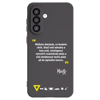 Picasee silikonový černý obal pro Samsung Galaxy A26 5G A266B - Kazma - MŮŽETE DOKÁZAT, CO BUDETE CHTÍT