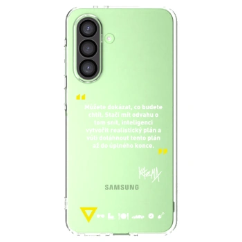 Picasee silikonový průhledný obal pro Samsung Galaxy A26 5G A266B - Kazma - MŮŽETE DOKÁZAT, CO BUDETE CHTÍT
