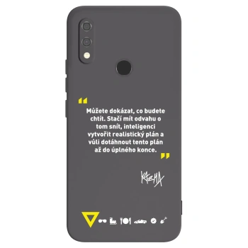 Picasee silikonový černý obal pro Xiaomi Redmi Note 7 - Kazma - MŮŽETE DOKÁZAT, CO BUDETE CHTÍT