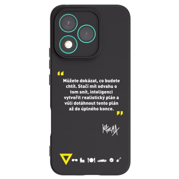Picasee silikonový černý obal pro Honor 400 Lite 5G - Kazma - MŮŽETE DOKÁZAT, CO BUDETE CHTÍT