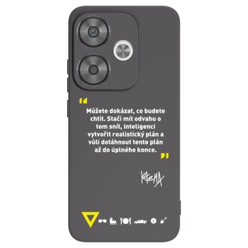 Picasee silikonový černý obal pro Xiaomi Poco F6 - Kazma - MŮŽETE DOKÁZAT, CO BUDETE CHTÍT