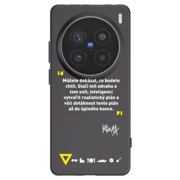 Picasee silikonový černý obal pro Vivo X200 Pro - Kazma - MŮŽETE DOKÁZAT, CO BUDETE CHTÍT