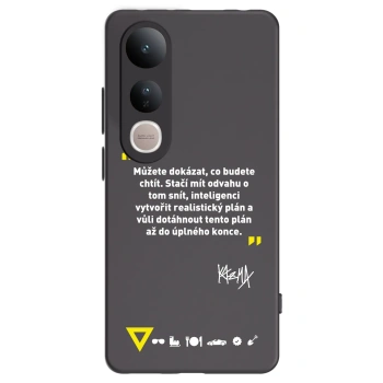 Picasee silikonový černý obal pro Vivo V50 Lite 5G - Kazma - MŮŽETE DOKÁZAT, CO BUDETE CHTÍT
