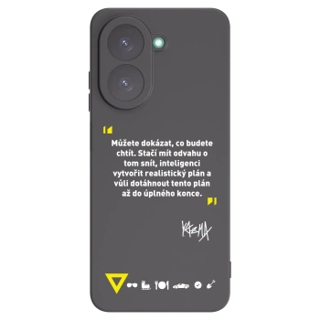 Picasee silikonový černý obal pro Xiaomi Redmi A5 - Kazma - MŮŽETE DOKÁZAT, CO BUDETE CHTÍT