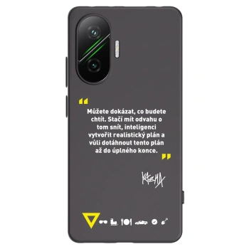 Picasee silikonový černý obal pro Xiaomi Poco F7 Pro 5G - Kazma - MŮŽETE DOKÁZAT, CO BUDETE CHTÍT