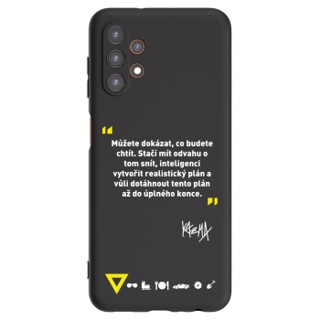 Picasee silikonový černý obal pro Samsung Galaxy A13 5G - Kazma - MŮŽETE DOKÁZAT, CO BUDETE CHTÍT