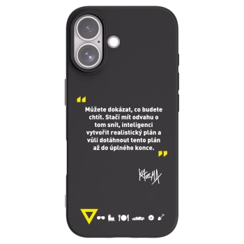 Picasee silikonový černý obal pro Apple iPhone 17 - Kazma - MŮŽETE DOKÁZAT, CO BUDETE CHTÍT