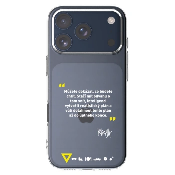Picasee silikonový průhledný obal pro Apple iPhone 17 Pro - Kazma - MŮŽETE DOKÁZAT, CO BUDETE CHTÍT