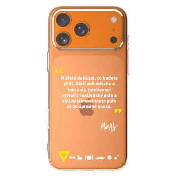 Picasee silikonový průhledný obal pro Apple iPhone 17 Pro Max - Kazma - MŮŽETE DOKÁZAT, CO BUDETE CHTÍT