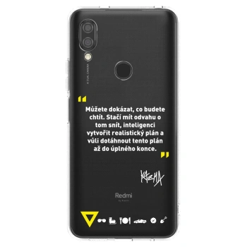 Picasee silikonový průhledný obal pro Xiaomi Redmi 7 - Kazma - MŮŽETE DOKÁZAT, CO BUDETE CHTÍT