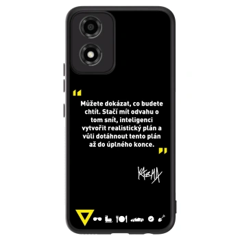 Obal pro Motorola Moto E14 - Kazma - MŮŽETE DOKÁZAT, CO BUDETE CHTÍT
