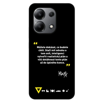 Picasee Fashion Case pro Xiaomi Redmi Note 13 4G - Kazma - MŮŽETE DOKÁZAT, CO BUDETE CHTÍT