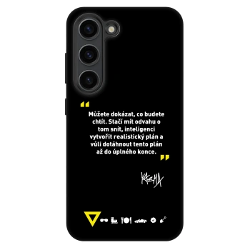 Picasee Fashion Case pro Samsung Galaxy S23+ 5G - Kazma - MŮŽETE DOKÁZAT, CO BUDETE CHTÍT